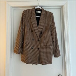 Zara plaid blazer